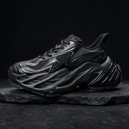 ブラック|ONDA ブラック ソールの厚み（実物写真ベースの生成イメージ）